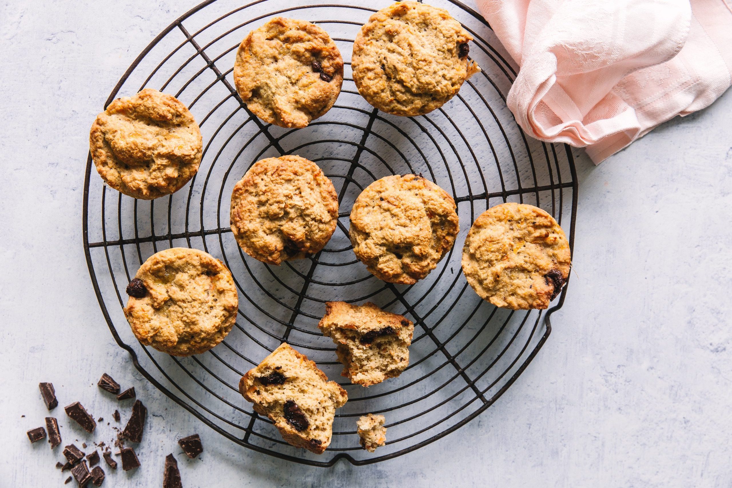 fiberhusk, muffins