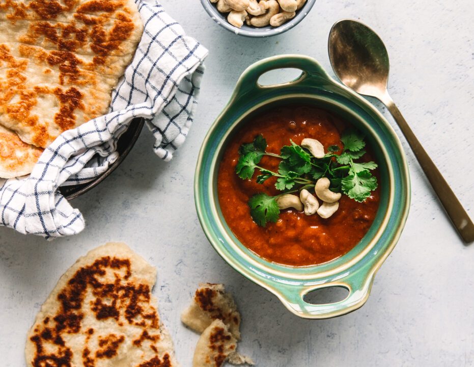 Naan brød og linsegryde